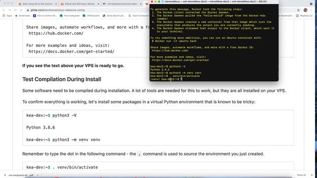 VPS Guide Part 5a Testing Docker and installing DJango смотреть онлайн