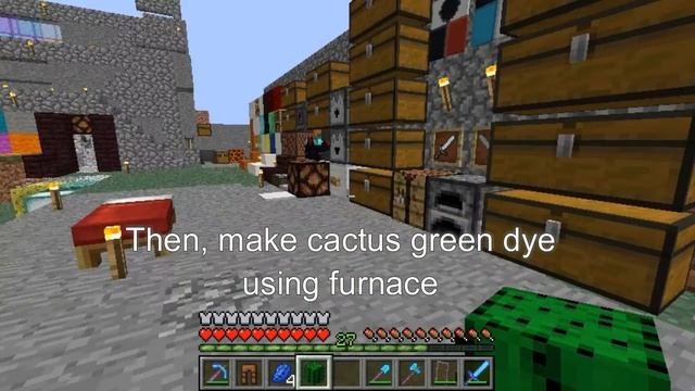 Minecraft Survival: How to Make Cyan Leather Pants смотреть онлайн