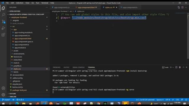 #14 How to Add/ install Bootstrap to an Angular CLI project | angular with spring boot crud example смотреть онлайн