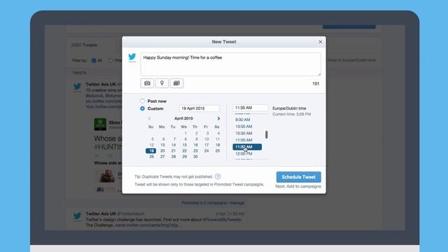 Composing & Scheduling Tweets in the Twitter dashboard смотреть онлайн
