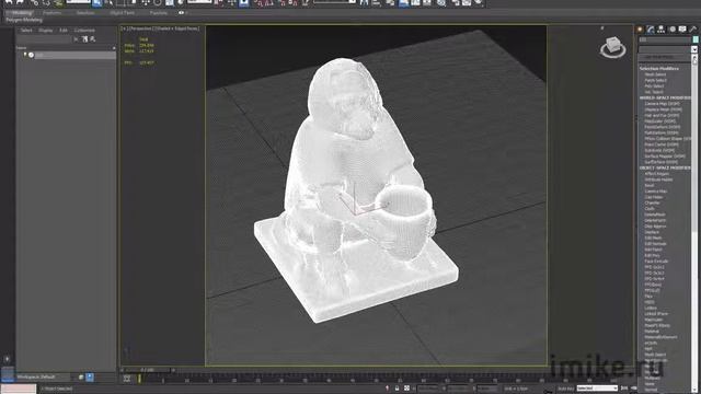 SketchUp 1 из 5 Упрощение модели 3D Max и экспорт в SketchUp Статуэтка смотреть онлайн