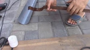 Водосток из канализационных труб год спустя.