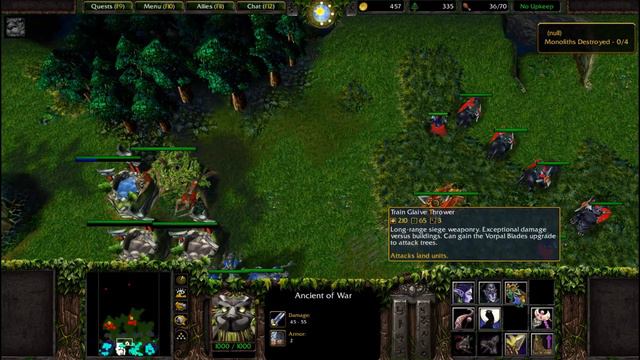 Warcraft 3 | Blizzard Monolith | 4 Players vs 4 Computer AI(Monolith Creeps) смотреть онлайн