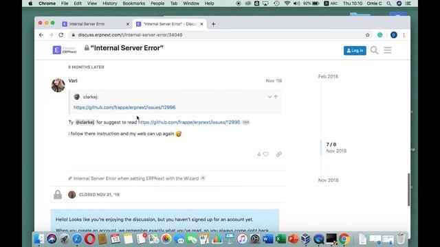 ERPNext series - 05_02 Internal Server Error смотреть онлайн