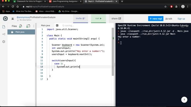 Java Programming using Repl.it смотреть онлайн
