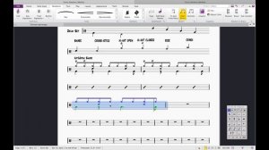 Sibelius Ultimate. Нотация ударной установки. Часть II
