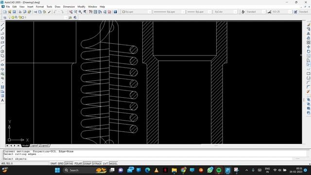 RAMS BOTTOM SAFETY VALVE - ASSEMBLY (PART 4) on AutoCAD 2005 [KTU MEL 201] смотреть онлайн