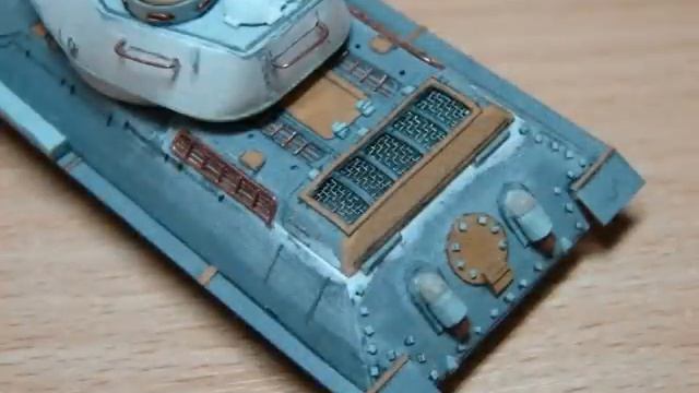 T-34-85 (из картона в масштабе 1/72) смотреть онлайн