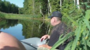 Работа эхолота Piranha MAX 240 в речке