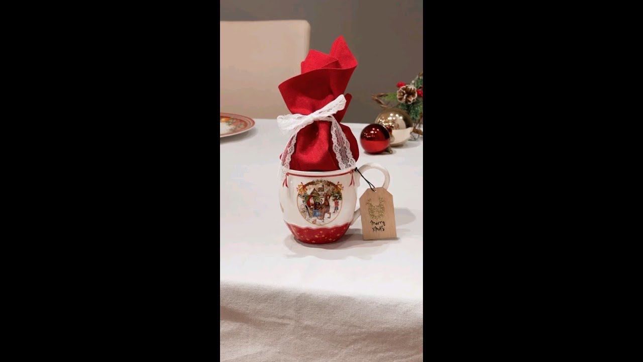 Лайфхак: как упаковать в подарок кружку из коллекции Annual Christmas Edition. #shorts #новыйгод смотреть онлайн
