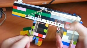 Самый простой автомат с магазином из Лего