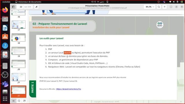 Laravel (Developper en Back-end) : V3 installation смотреть онлайн
