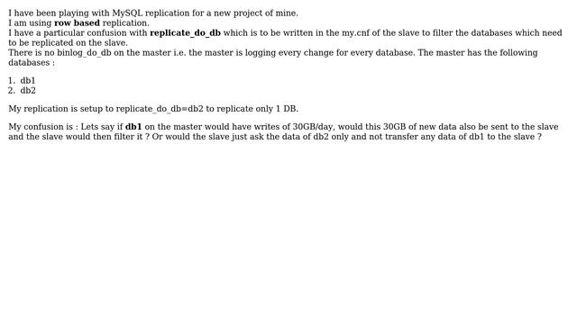 MySQL replicate-\* data transfer from master смотреть онлайн