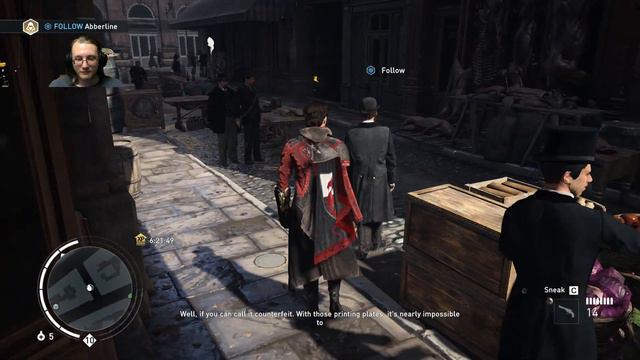Helping allies and sneaking printing plates INTO the bank | Assassins Creed Syndicate ep 18 смотреть онлайн