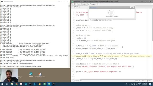 Creating Visual Stimuli in Python 2.4: Timing stimuli presentation in psychopy смотреть онлайн
