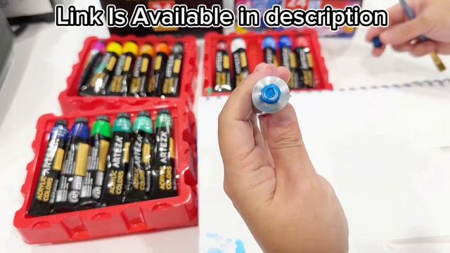 ARTEZA Acrylic Paint, Set of 60 Colors, 0.74 oz/22 ml Tubes, смотреть онлайн