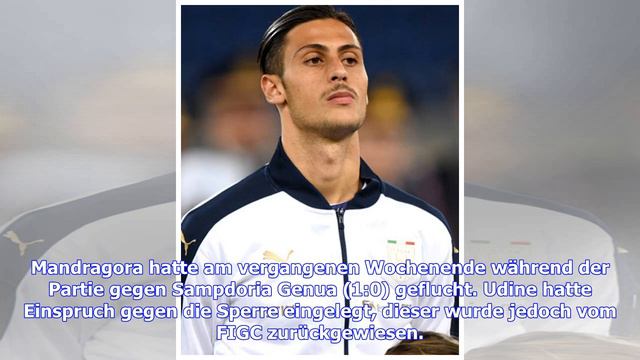 Serie A: Rolando Mandragora von Udinese Calcio bleibt wegen Blasphemie gesperrt смотреть онлайн