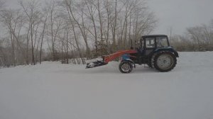 Отвал снеговой поворотный на фронтальный погрузчик