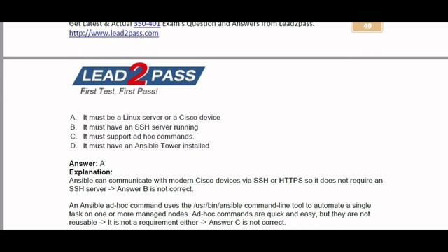 Cisco Encor 350-401 Latest Dumps смотреть онлайн