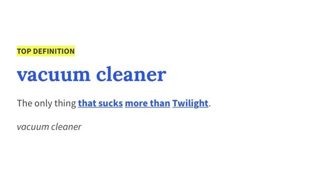 Urban Dictionary Search: Vacuum Cleaner смотреть онлайн
