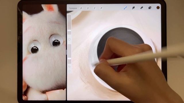 DIGITAL ART | рисуем шерсть в PROCREATE | МК Svetrinka