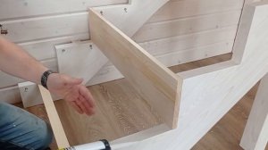 10 Монтаж ступеней - Крепим подступенок | Видео-Инструкция "ПФ Лестница - Собери сам"