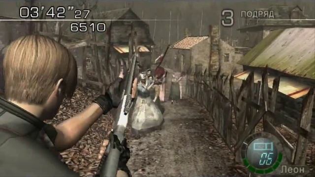 RESIDENT EVIL 4 Режим ''Наёмники'' №6 Леон Кеннеди смотреть онлайн