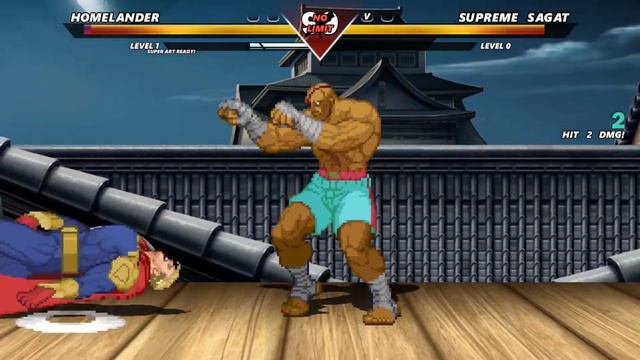 HOMELANDER vs SUPREME SAGAT - High level insane fight! смотреть онлайн