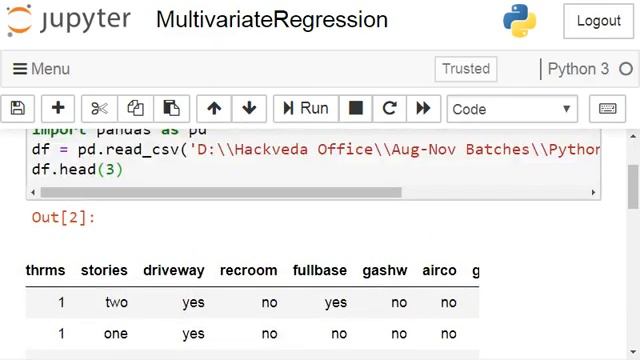 Multivariate Regression Part 1 смотреть онлайн