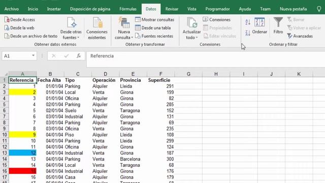 Como filtrar por colores en Excel смотреть онлайн