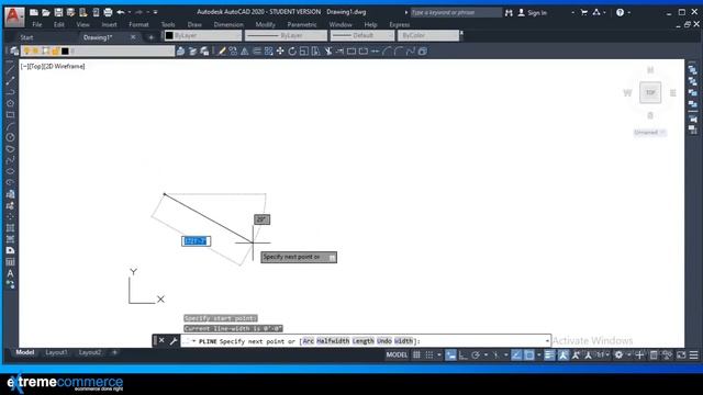 14- POLYLINE COMMAND | AutoCad | VBC Extreme Commerce смотреть онлайн