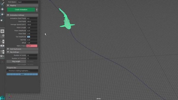 mzFishTool - Maya Fish Animation Tool Quick Start Guide