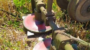 Роторная косилка для заготовки сена мотоблоком