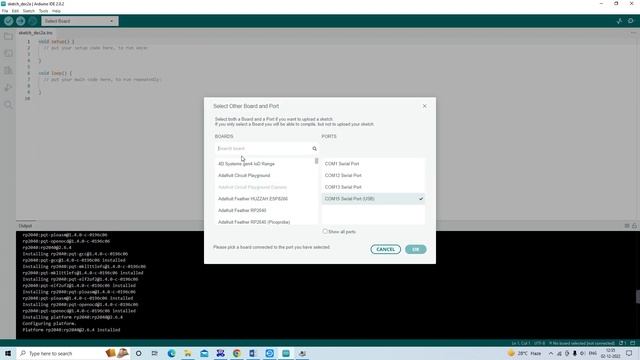 Raspberry Pi Pico with Arduino IDE 2.0.2 смотреть онлайн