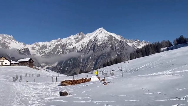Австрия. Заснеженные Альпы. Завораживающая красота.(видео сына из Австрии) смотреть онлайн