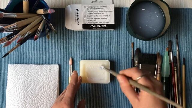 Да Винчи мыло для кистей // Da Vinci Soap for art brushes смотреть онлайн