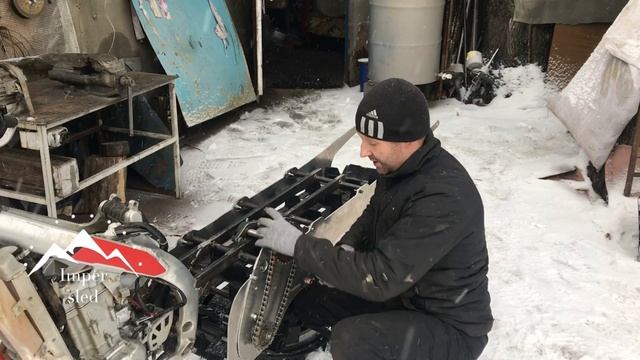 Как я делал Сноубайк (прикрепил к мотоциклу модуль,привод)7- серия .Сноубайк. Snowbike.