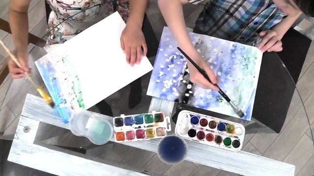 РИСУЕМ Дождливый вечер DIY своими руками смотреть онлайн