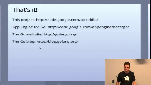 Cuddle, A go AppEngine Demo - Andrew Gerrand смотреть онлайн