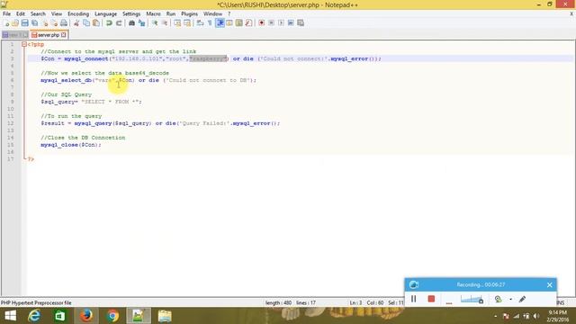 Working With Tables using php programs смотреть онлайн