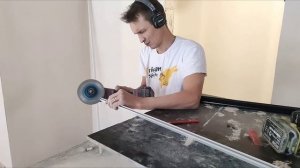 Монтаж теневого профиля.