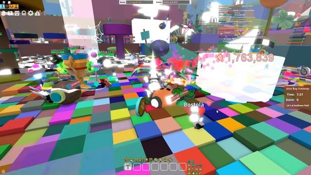 New Map? Rainbow World in Bee Swarm Simulator! смотреть онлайн