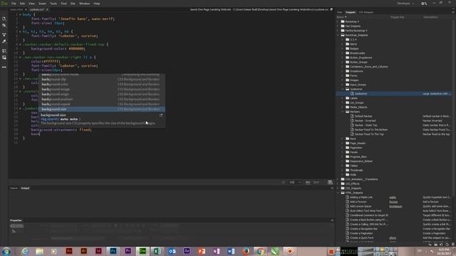 Create a Landing page Website with Bootstrap in Adobe Dreamweaver - Part One смотреть онлайн