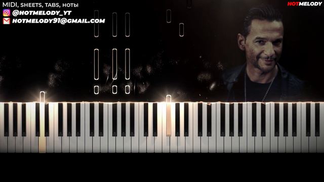 Depeche Mode - Ghosts Again piano karaoke instrumental cover смотреть онлайн