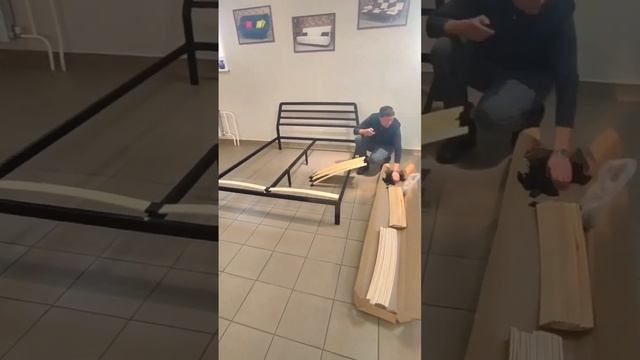 МЕТАЛЛИЧЕСКАЯ КРОВАТЬ в стиле LOFT смотреть онлайн