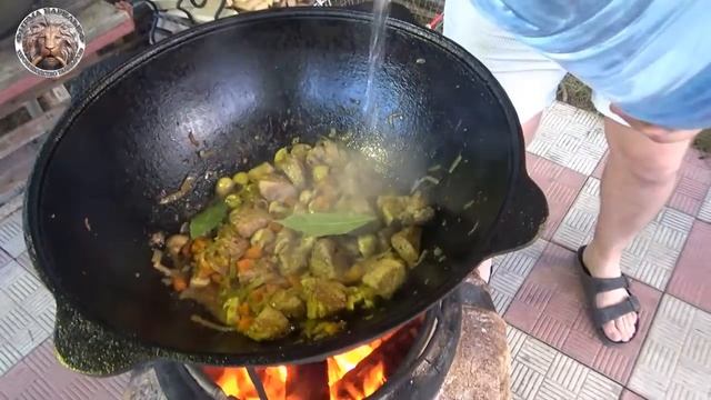 гречка по купечески в казане и лепешки на тандыре "Барельеф" смотреть онлайн