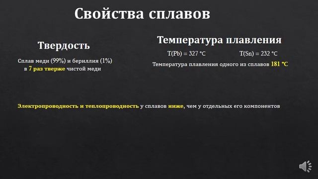 9 класс Сплавы металлов смотреть онлайн