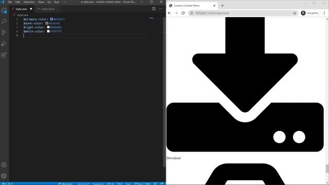 Custom Context Menu Design in HTML and CSS3 - Part 2 смотреть онлайн