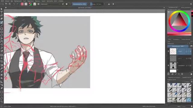Рисую персонажа для своей мани|Рисую свою Мангу по МГА|альтернативный сюжет №1
