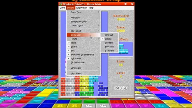 Alhademic Tetrix Pro v1.0 (Windows game 2000) смотреть онлайн
